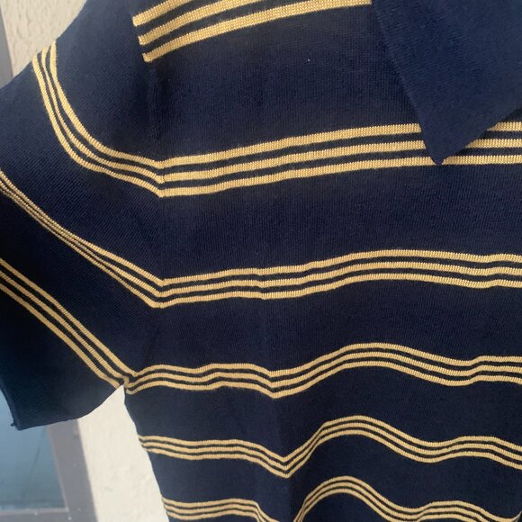 Miu Miu Striped Cashmere and Silk Polo Sweater - Picture 8 of 9